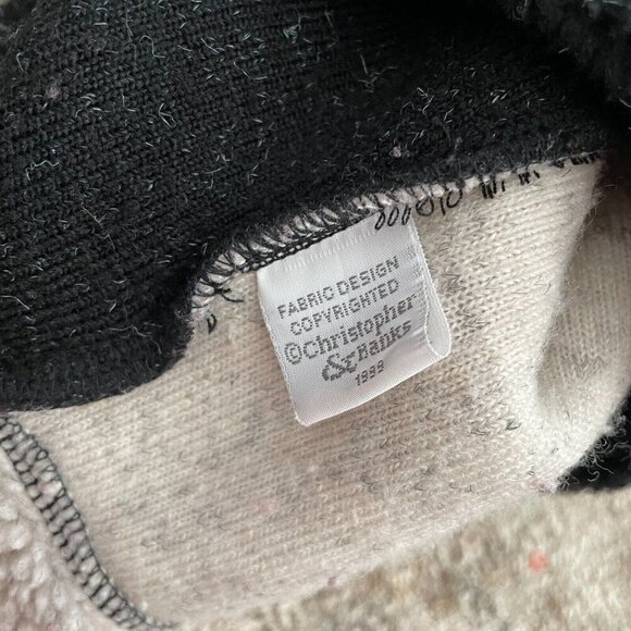 Christopher & Banks Ugly Christmas Sweater Vest Womens Sz M Embroidered Holiday - Picture 7 of 11